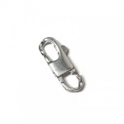 Fermoir Mousqueton en Argent 925 17 x 6 mm