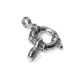 Silver 925 Clasp 18mm, 2 parts