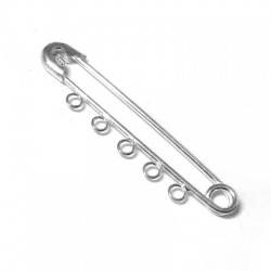 Silver 925 Safety Pin 50x8mm