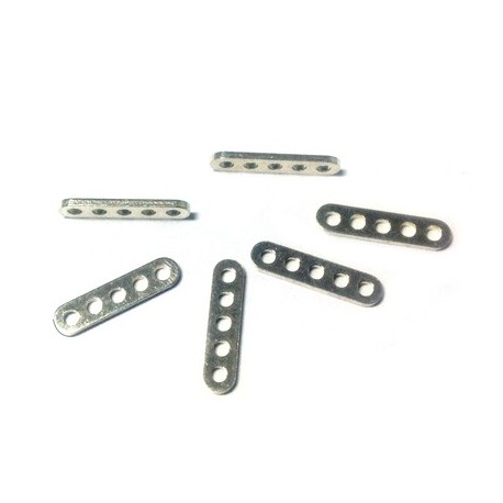 Silver 925 Spacer Multi (5 Holes) 13x3mm - Nikolis Group