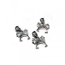 Silver 925 Pinch Bail Knot