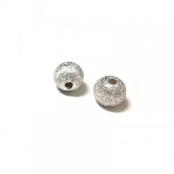 Perlina in Argento 925 Diamantata 10mm