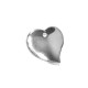 Silver 925 Heart 1 Hole 18x17mm