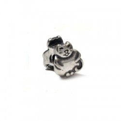 Distanziatore in Argento 925 Gatto 10x10mm