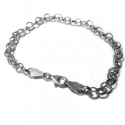 Cadena de Plata 925 Pulsera Semiacabada 21cm