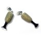Silver 925 Enameled Glass 20x8mm