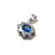 Fleur œil en Argent 925 14 mm