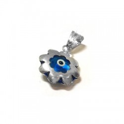 Fleur œil en Argent 925 14 mm