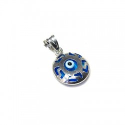 Charm in Argento 925 Rotondo con Occhio 13mm