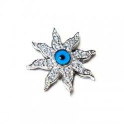 Silver 925 Eye Sun With Swarovski 28mm