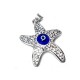 Colgante de Plata 925 Estrella de Mar Swarovski con Ojo 26mm