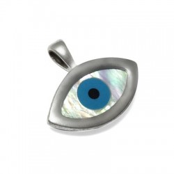 Œil Ovale en Argent 925 20 x 23 mm