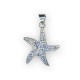 Charm in Argento 925 Stella Marina con Swarovski 21mm