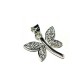 Libellule Swarovski en Argent 925. 22 mm