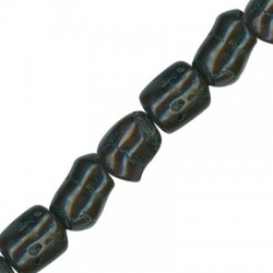 Passant Dent Irrégulier en Coral Bamboo ~17x18mm (~23pcs/fil)