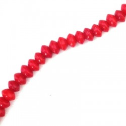 Κοράλι Μπαμπού Χάντρα Ροδέλα (~2x4mm) (~150τμχ/κορδόνι)