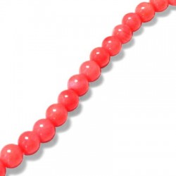 Coral Bamboo Ball 3.5mm(40cm length-approx.80pcs/str)