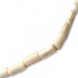 Coral Bamboo Irregular Tubes 7x10mm (40cm length-approx.33pcs/str)