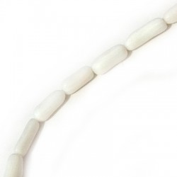 Coral Bamboo Tubes Irregular 4,5x13mm (~32pieces/string)