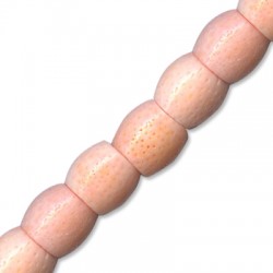Coral White Dyed Tube 15x16mm(40cm length-approx.28pcs/str)