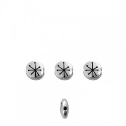 Zamak Bead Round Constellation 7.6mm/3.3mm Ø1.1mm