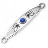 999° Silver Antique Plated/Blue