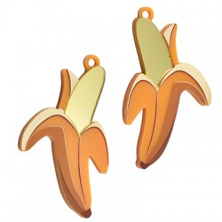 Plexi Acrylic Pendant Banana 31x50mm