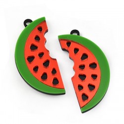 Plexi Acrylic Pendant Watermelon 21x45mm