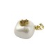 Charm di Perla di Madreperla Rombo con Mano di Fatima Zirconi 15mm