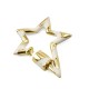 Brass Clasp Lock-Locket Star w/ Enamel 22x28mm