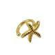 Orecchino in Ottone ´´Ear Cuff´´ Stella Marina con Zirconi 12mm/11mm
