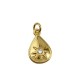 Charm in Ottone Goccia Stella con Zirconi 11x17mm
