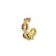 Orecchino in Ottone ´´Ear Cuff´´  con Zirconi 13x15mm/5mm
