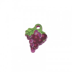 Plexi Acrylic Charm Grapes 12x16mm