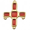 24K Gold Plated/Red Transparent