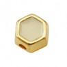 24K Gold Plated/ Ivory