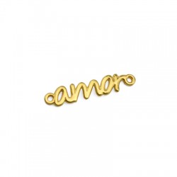 Brass Connector "Amor" for Macrame 24x5mm