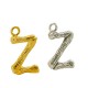 Brass Charm Letter "Z" 10x13mm