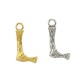 Brass Charm Letter "L" 10x13mm