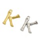 Brass Charm Letter "K" 10x13mm