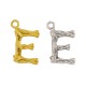 Brass Charm Letter "E" 10x13mm