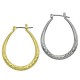 Pendiente de Metal Laton Ovalado 28x38mm