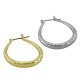 Boucle D'Oreille Ovale en Laiton 28 x 38 mm