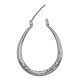 Boucle D'Oreille Ovale en Laiton 28 x 38 mm
