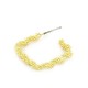 Brass Earring Square Hoop 22mm