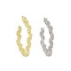 Brass Earring Square Hoop 22mm