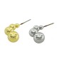 Orecchino in Metallo Ottone Palline 24x11mm