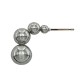 Boucle d'oreilles en Métal/Laiton 24x11mm