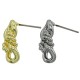 Orecchino in Metallo Ottone Catena 10x19mm