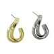 Boucle d'oreilles en Métal/Laiton 16x25mm